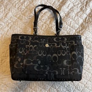 NEW without tags Y2K Coach Diaper Bag with changing pad and dust bag Black Gray